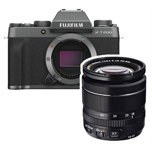 Fujifilm X-T200 donker zilver + XF 18-55mm - Photospecialist